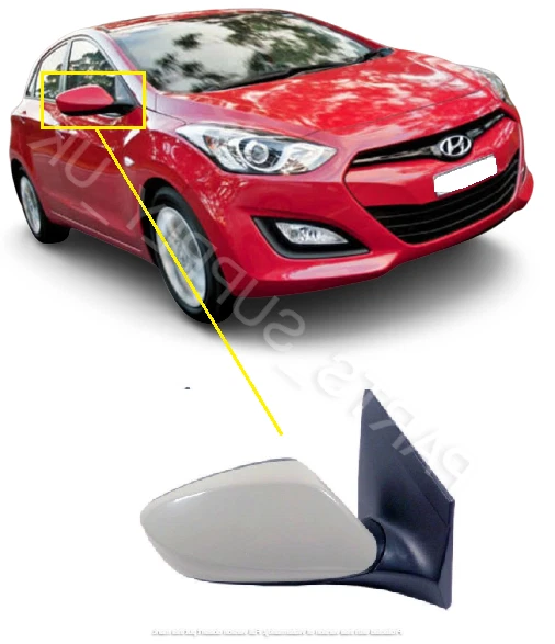 FOR HYUNDAI I30 12 16 NEW WING MIRROR ELECTRIC FOR PAINTING 5PIN