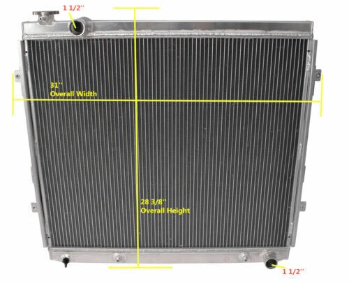 Aluminum Radiator For 2000-2006 2001 2004 2005 Toyota Tundra 4.7L DPI:2376 2ROWS - Изображение 2 из 4