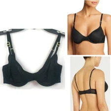 Stella McCartney Grace Glowing Underwire Bra Black Choose Size New