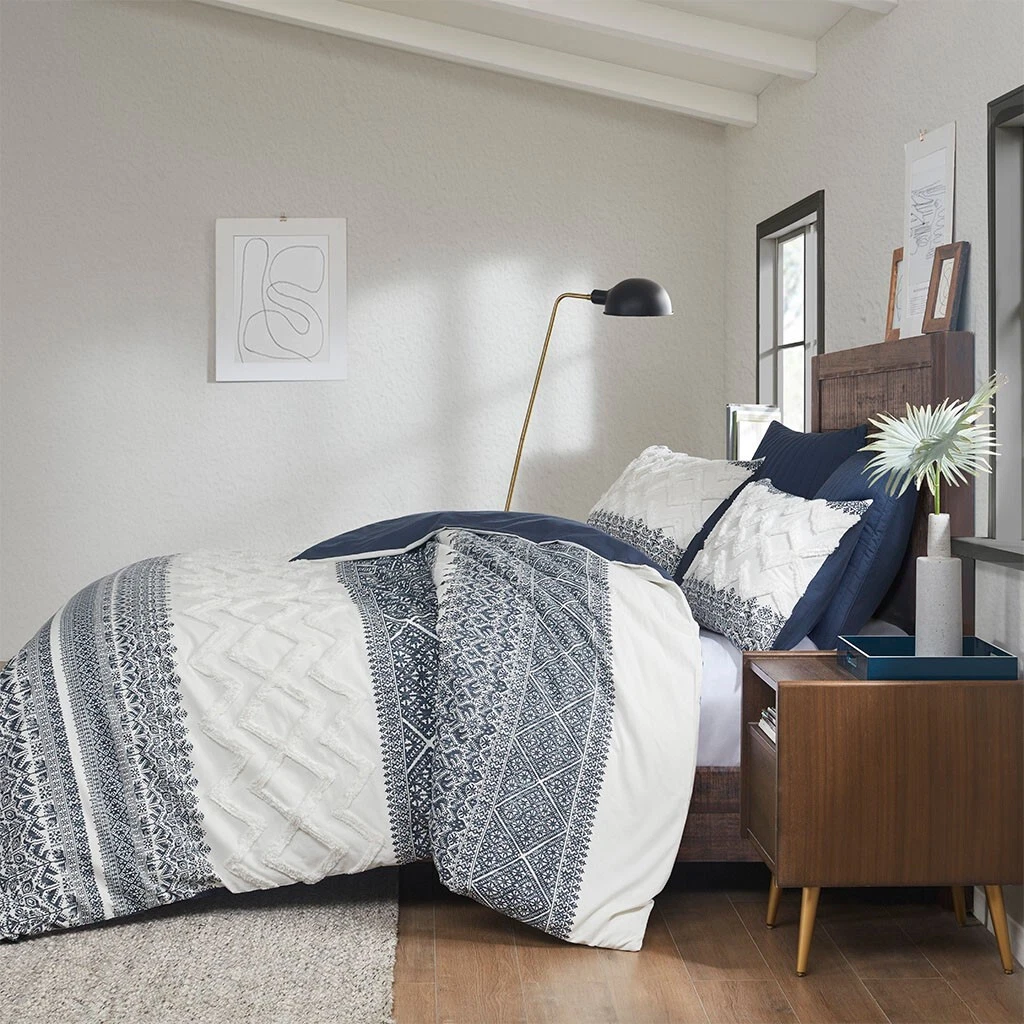 Navy on sale farmhouse bedding