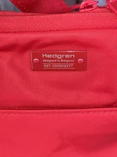 LOOK! Hedgren Trek Small Vertical Crossover Crossbody Bag Purse Travel Tango Red