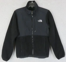 The North Face Womens Fleece Shell Jacket S Black Full Zip Polyester Polartec
