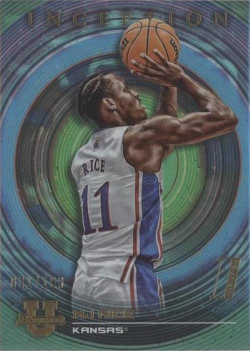 2022-23 Bowman Inception University - MJ Rice #10 Aqua Foil V2 /199 (RC ...