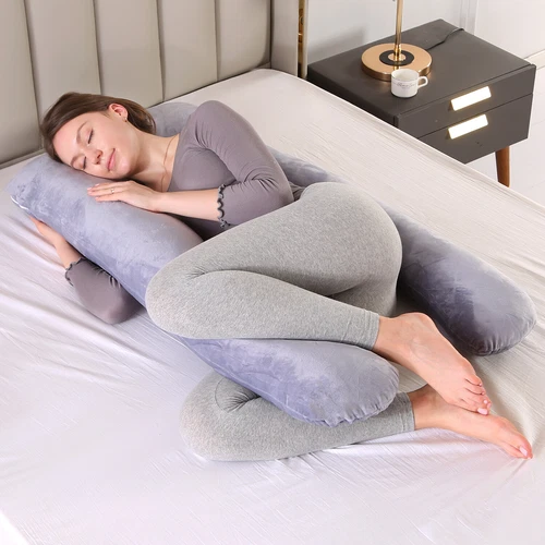 Extra Long Pregnancy Pillow-U Shape Maternity Support for Side Sleeper,Nursing - Picture 12 of 21