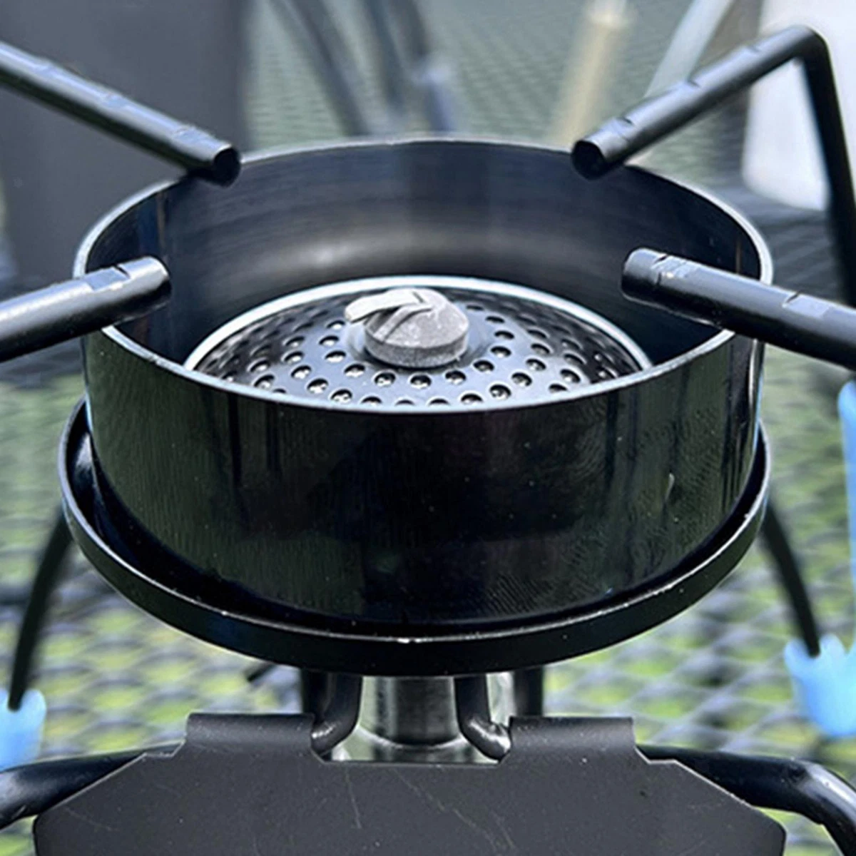 Camping Stove Windscreen Round Accessories Lightweight Black Cover Windshield