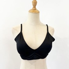 Abercrombie Fitch Black Bralette Large Light Pads Comfort Lounge