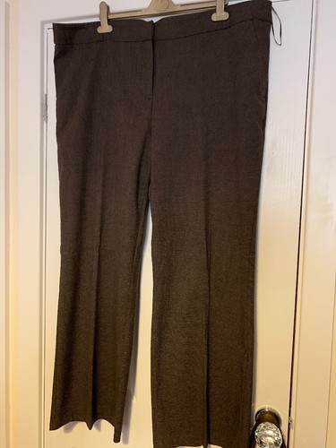 Ladies Brown Wide Leg Trousers Size 20 