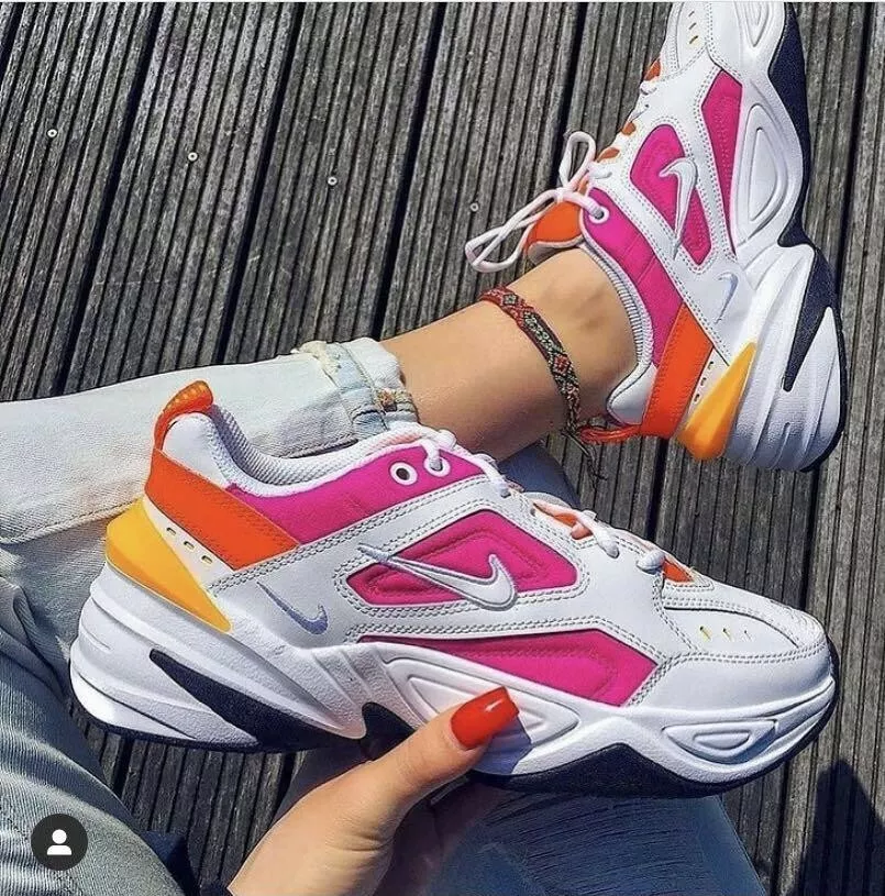 etnisch Veilig Rusteloos Nike M2K Tekno SE Sneaker White Pink Chunky Dad Shoe Women AO3108104 | eBay