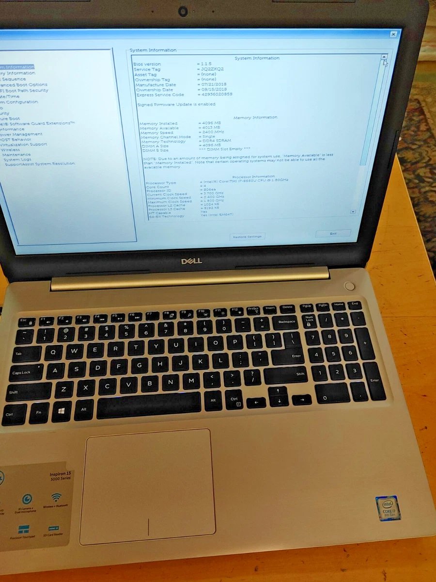 Dell Laptops and Netbooks Dell Inspiron 15 5570 for Sale | Shop