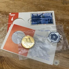 Vintage 1973 Bicentennial Bronze Commemorative Coin Medal, Samual Adams, Henry