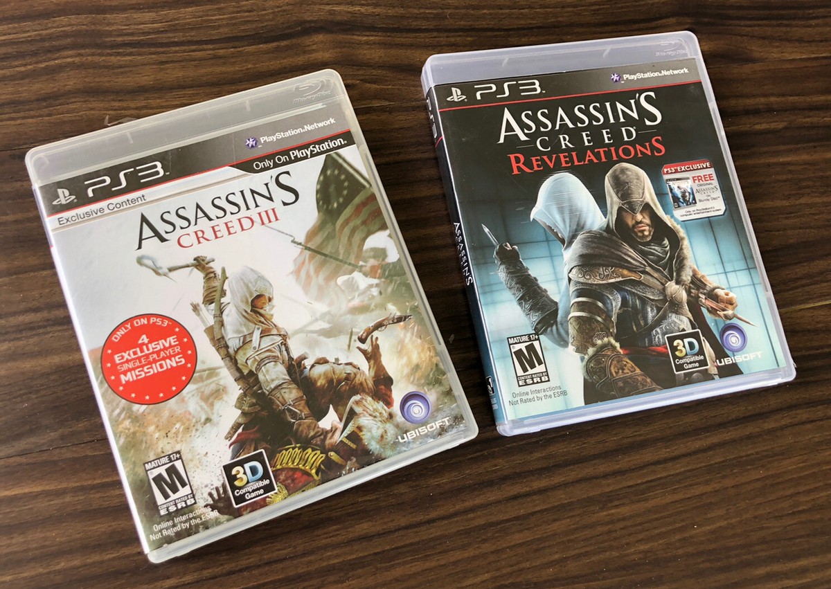 Assassin's Creed Game PS3 Lot of 2 III Revelations Set PlayStation