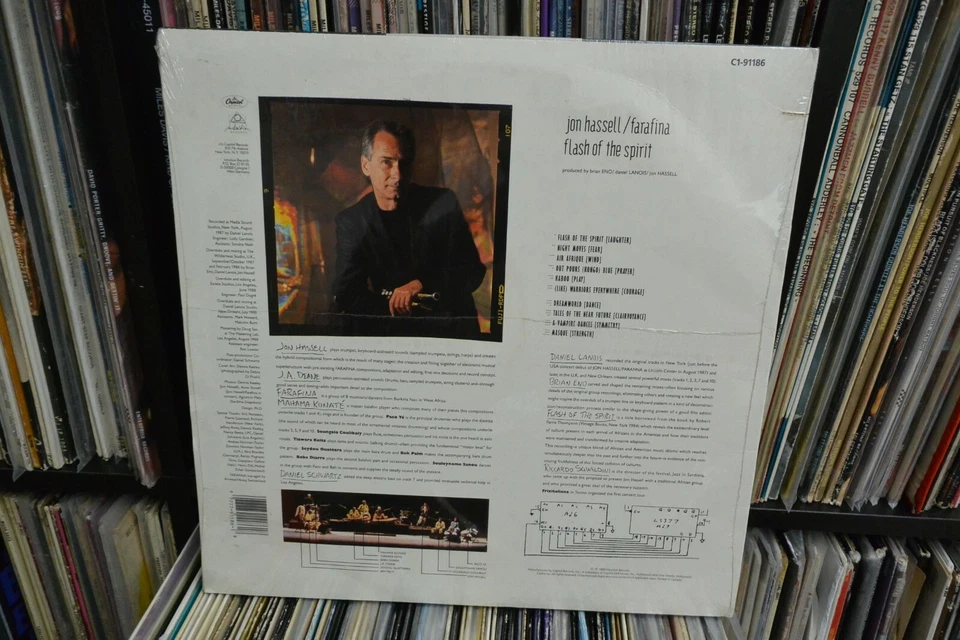 Jon Hallell /Farafina Flash Of The Spiritt Capitol'89 Factory Sealed Saw Mark M- Foto 2 de 2