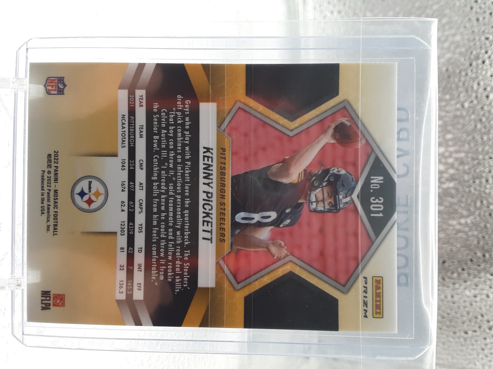 🏈2022 Panini Mosaic Kenny Pickett RC, Drake London JUSTIN HERBERT PRIZM