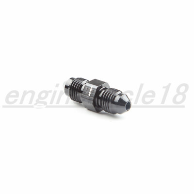 US SHIP Aluminum -3AN AN3 to AN-3 Male Flare Straight Fitting Adapter Black