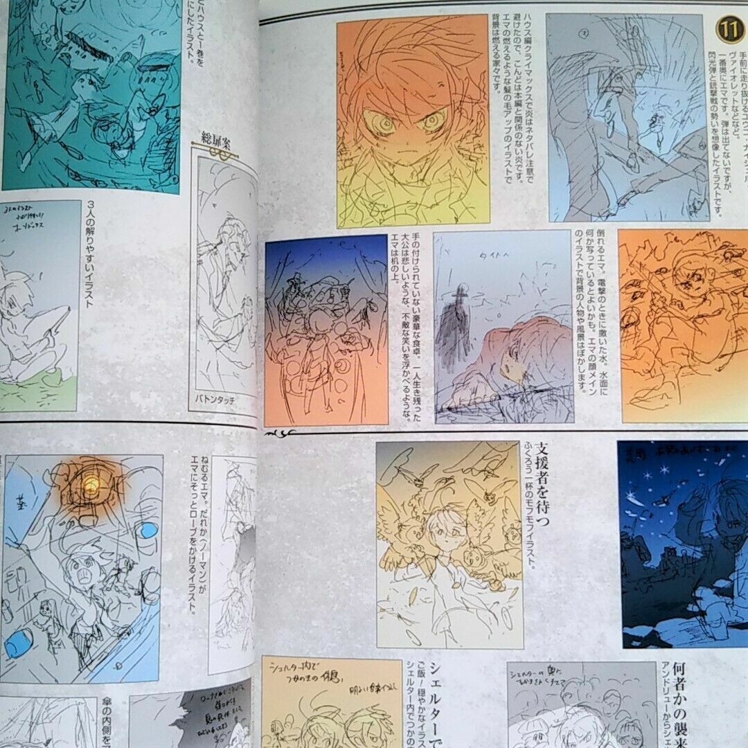 The Promised Neverland Art Book Illustrations Collection Anime Manga Japan  USED