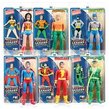 DC Comics Justice League Retro Style Action Figures Series 1 Set of all 6 by FTC