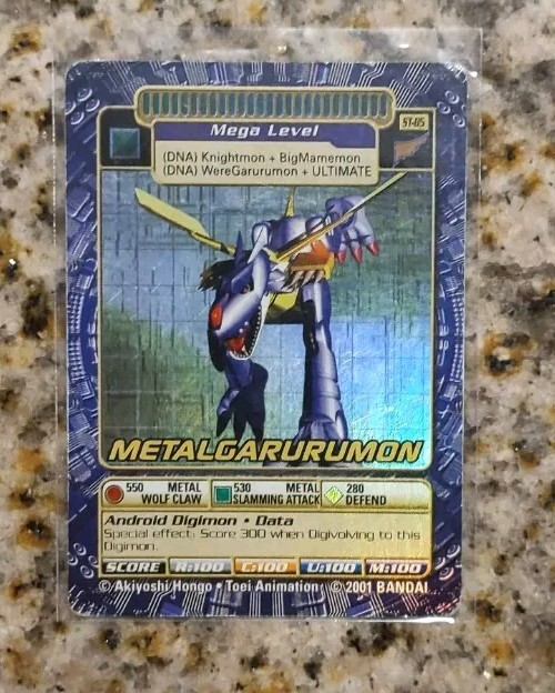 Digimon MetalGarurumon ST-85 Holo 2001 Bandai TCG card