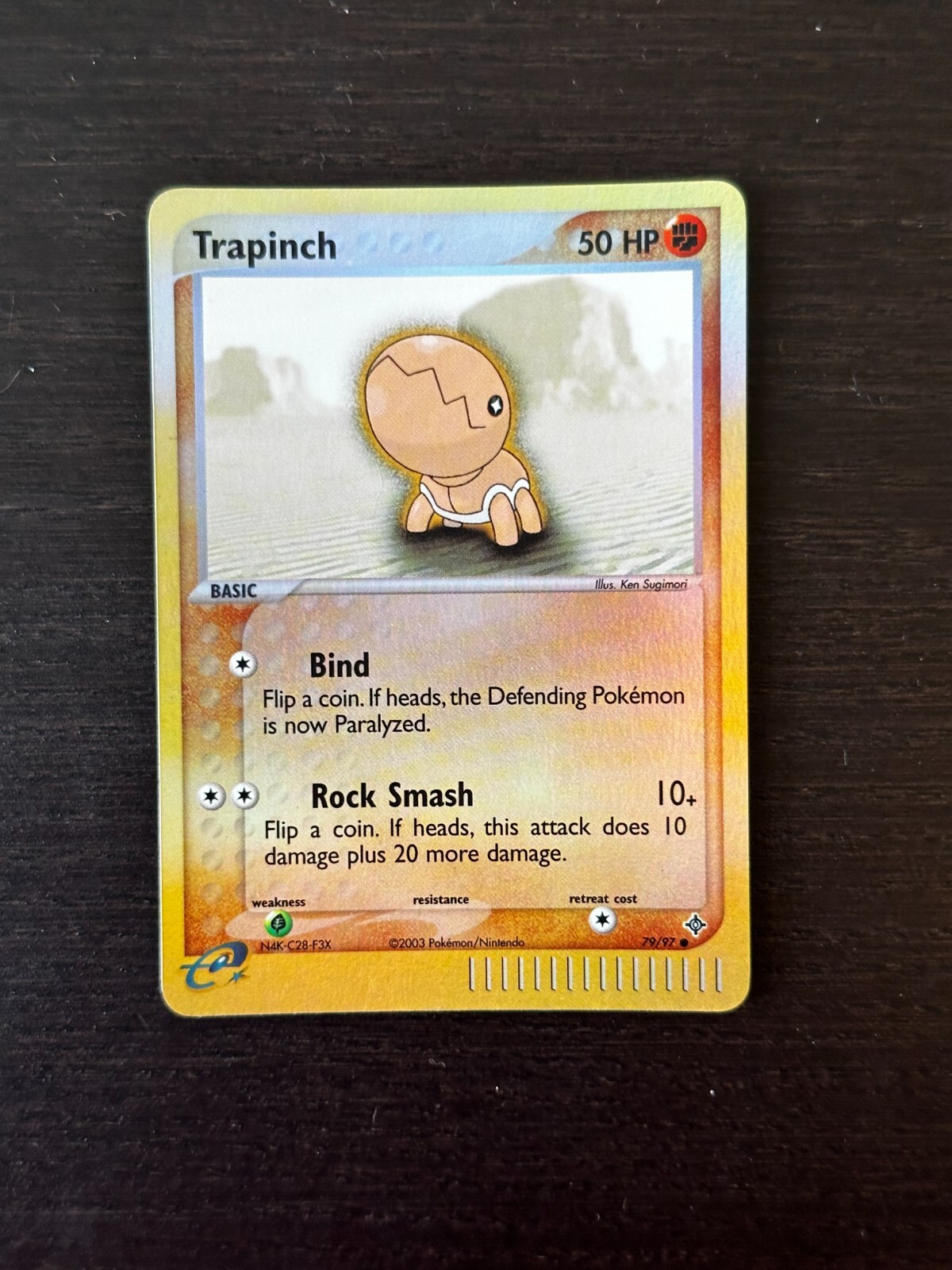 Trapinch Pokemon EX Dragon 79/97 Reverse Holo Rare - NM