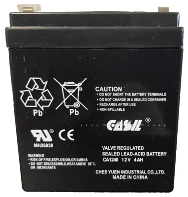 Brand New Casil CA1240 12V 4AH Rechargeable Alarm Battery Honeywell ADT