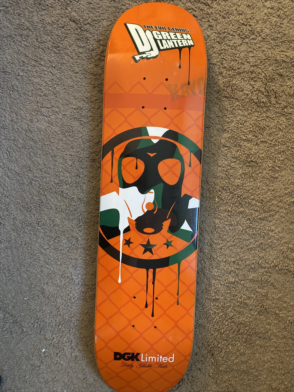 DGK DJ GREEN LANTERN SKATEBOARD DECK LIMITED EDITION 212/400