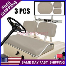 3pcs For 1982-2000 Club Car Pre-2000 Ds Golf Cart Front Seat Cover Beige 3pcs For 1982-2000 Club Car Pre-2000 Ds Golf Cart Front Seat Cover Beige