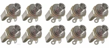 (10 PACK) SWITCHCRAFT 12B 1/4" TRS / Stereo Panel Mount Jack - Open Circuit