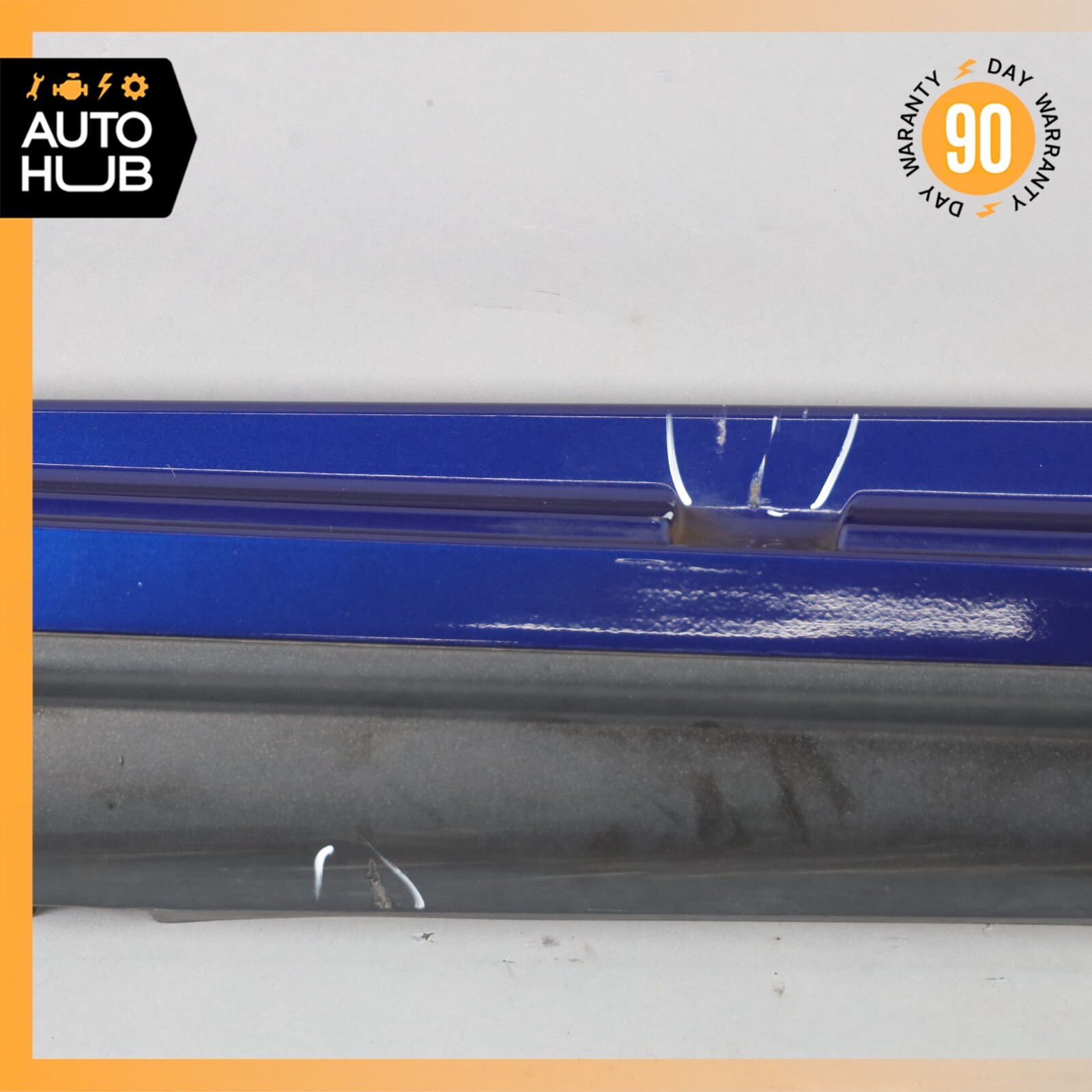 14-22 Maserati Ghibli SQ4 M157 Right Side Rocker Panel Side Skirt Blue OEM 75k