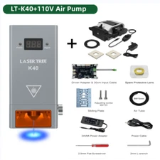 Upgrade K40 40W Optical Power Laser Module +Air Pump Kit ,for Cutting Engraver