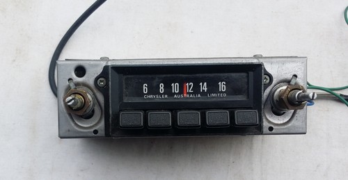 Chrysler Push Button Car Radio Valiant VJ VK CL CM Centura Galant Lancer