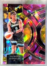 Diamond DeShields 2024 Panini Select WNBA Premier Pink Cracked Ice Prizm-#112