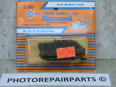 Roco Minitanks New Modern US M-106 Armored Personel Carrier W/Mortar Lot #4822K 