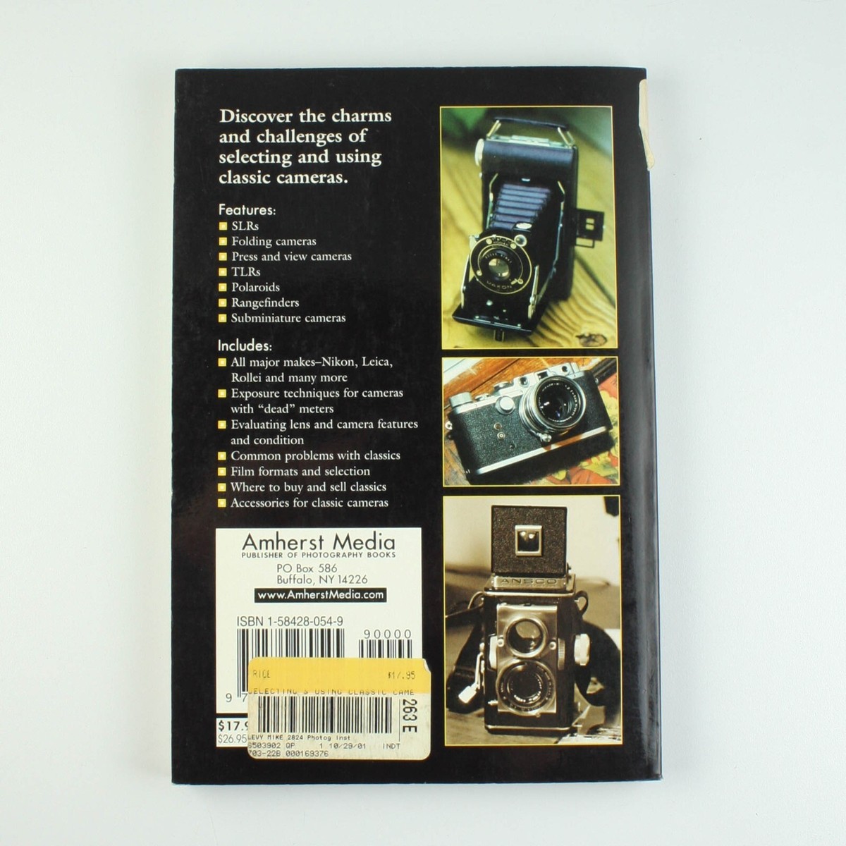 Selecting and Using Classic Cameras Michael Levy 2002