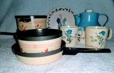 Vintage child's Chilton tea set  pots and pans
