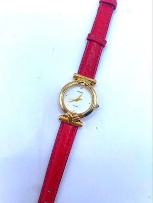 Casio 0570C-4BZ Red Analog Watch Timepiece for Women Fashion Accessory