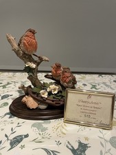 Country Artist “ First Dawn Of Spring” Beautiful Three Robin LIMITED EDITION 