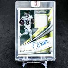 2021 Panini Immaculate Elijah Moore Rookie Patch On-Card Auto /99 RPA RC