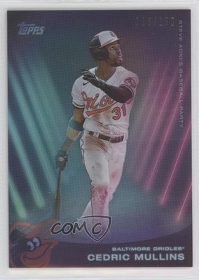 2022 Topps X Steve Aoki Rainbow Foil /150 Cedric Mullins #38 0y6g