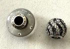 2 PANDORA  Sterling  & Murano Glass Charms
