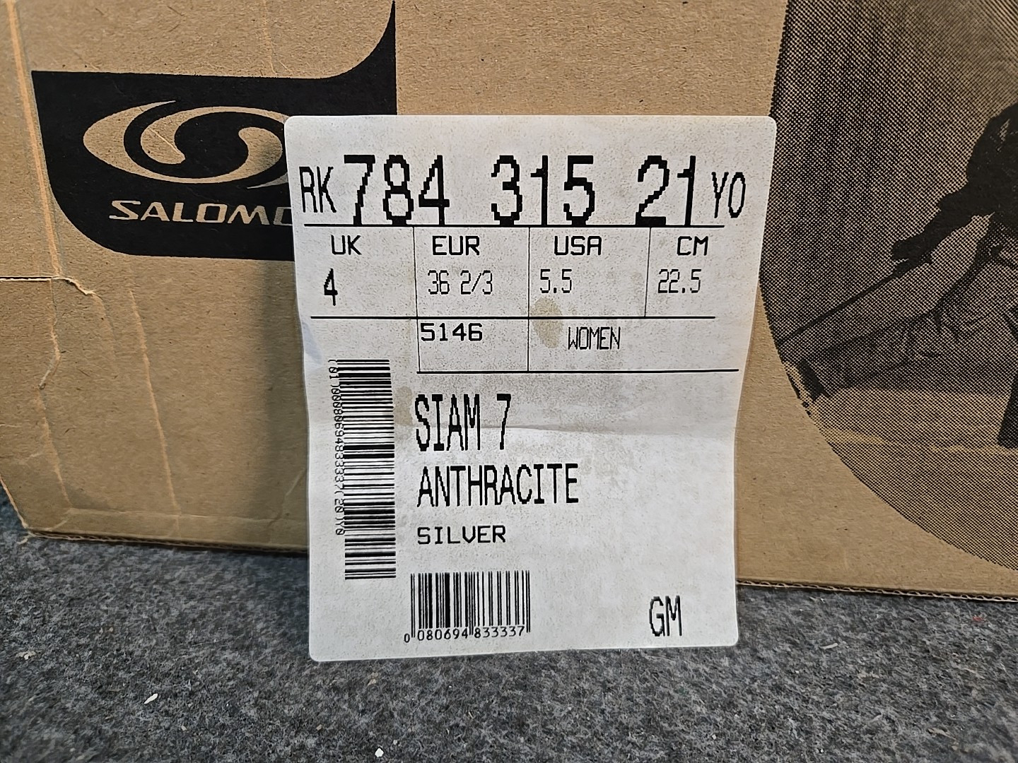 Scarponi da sci di fondo SALOMON SIAM 7 Profil taglia W 5 5 (US)