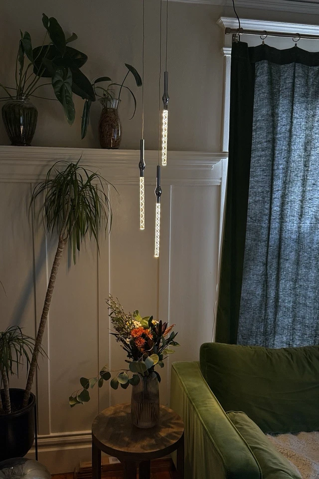 Colgante redondo Robert Sonneman “Rain” 3 luces Foto 2 de 4