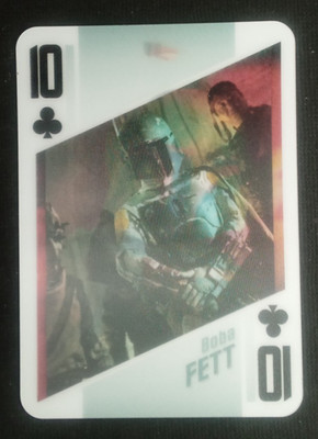 Star Wars 3D Playing Card Boba Feet 10 Clubs