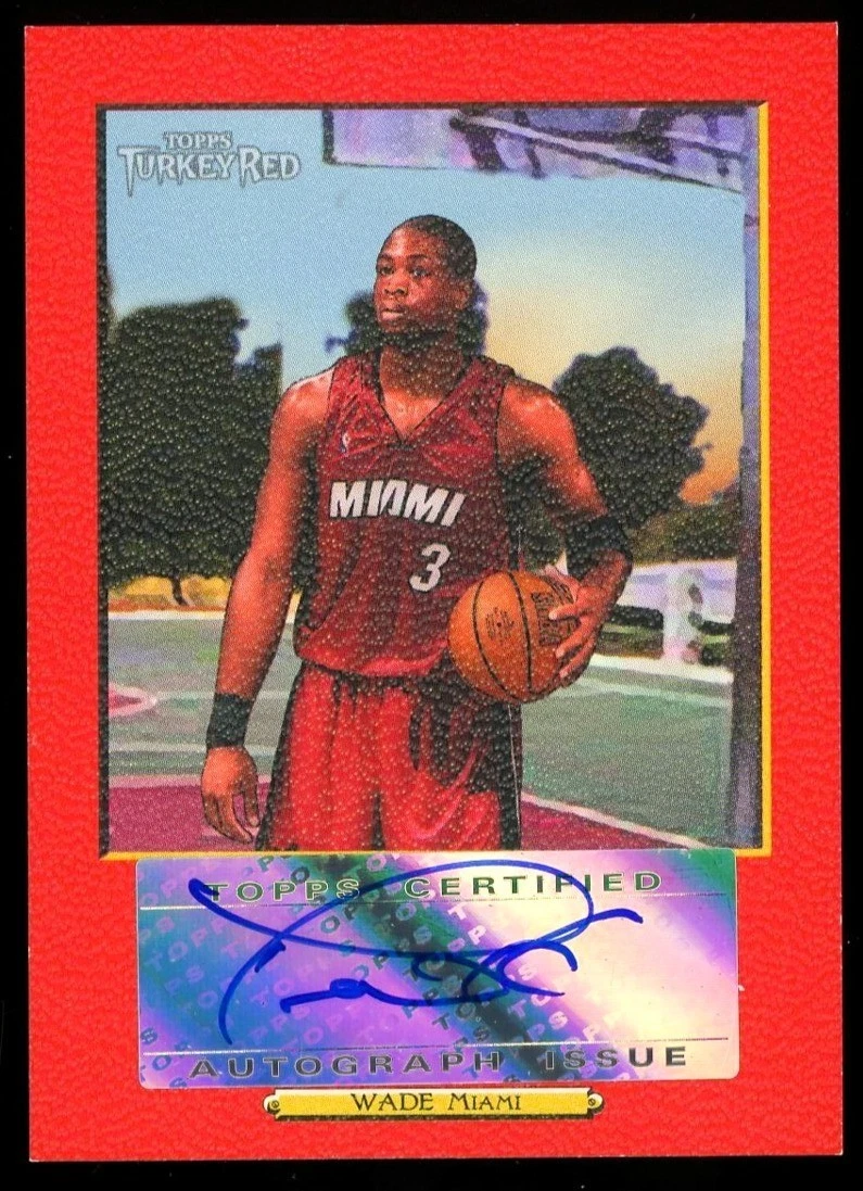 Topps Dwyane Wade Basketball Autographed Sports Trading Cards