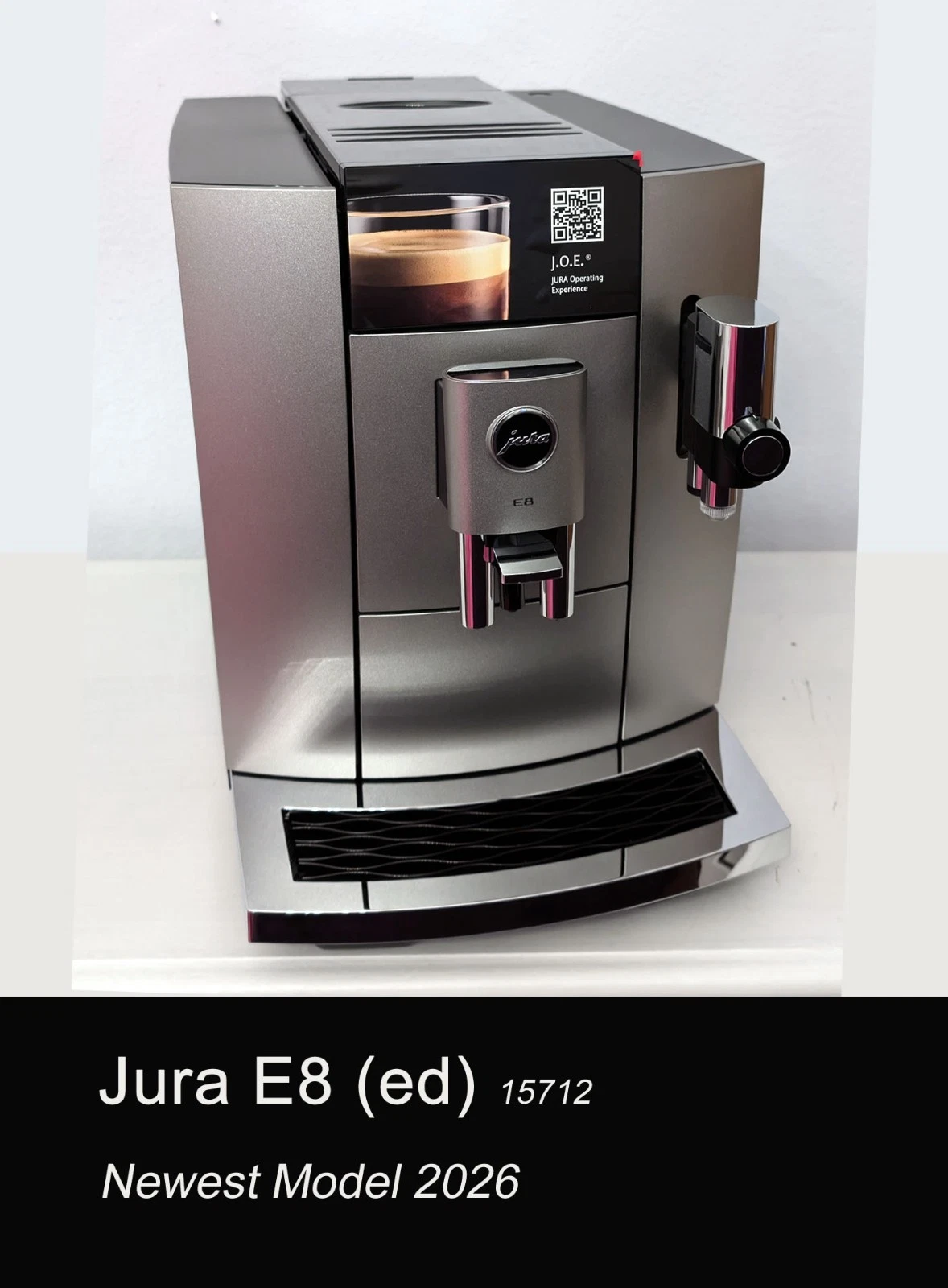 JURA E8 (ED) Midnight Silver 15712, Newest Model, Aut. Espresso Machine!