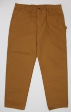 NWT CARHARTT 44 X 36 MEN S LOOSE FIT WASHED DUCK UTILITY WORK PANTS BROWN