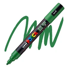 Posca Markers, Paint Marker, Forest Green Paint, 5M Medium Tip, Opaque, Acrylic