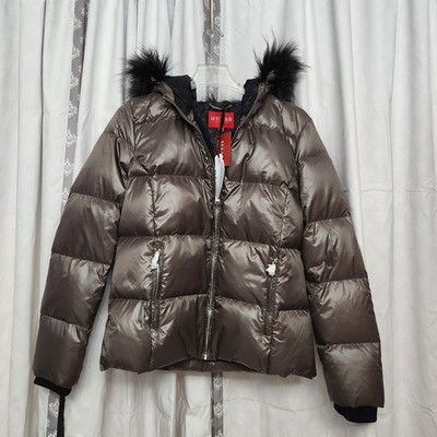 Guess Los Angeles Calissa Short Women s Down Puffer Jacket Faux Fur Hood NWT
