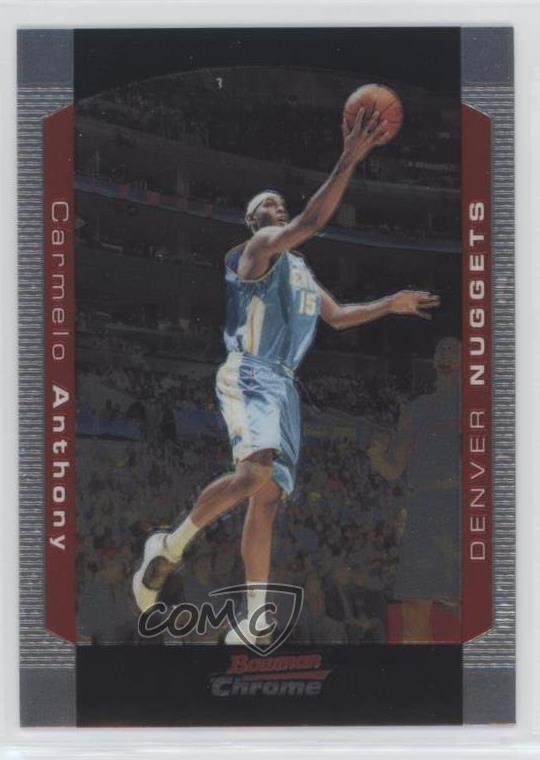 2004-05 Bowman Draft Chrome Carmelo Anthony #15 HOF rf2