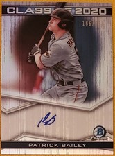 2020 Patrick Bailey SP Bowman Chrome Draft Class Of 2020 Auto Refractor 166/250 