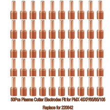 50Pcs Plasma Cutter Electrodes Fit for PMX 45XP/65/85/105, Replace for 220842