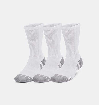 Under Armour UA Performance Tech 3-Pack Crew Socks Size M White/Steel - 1379512